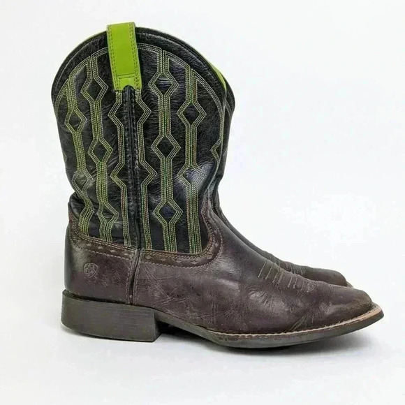 Ariat Kid's Live Wire Western Square Toe Boots - 5 - Picture 3 of 12